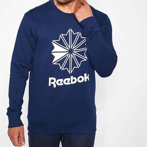 Reebok✨Big Star Crest Crew Sweatshirt Size Large